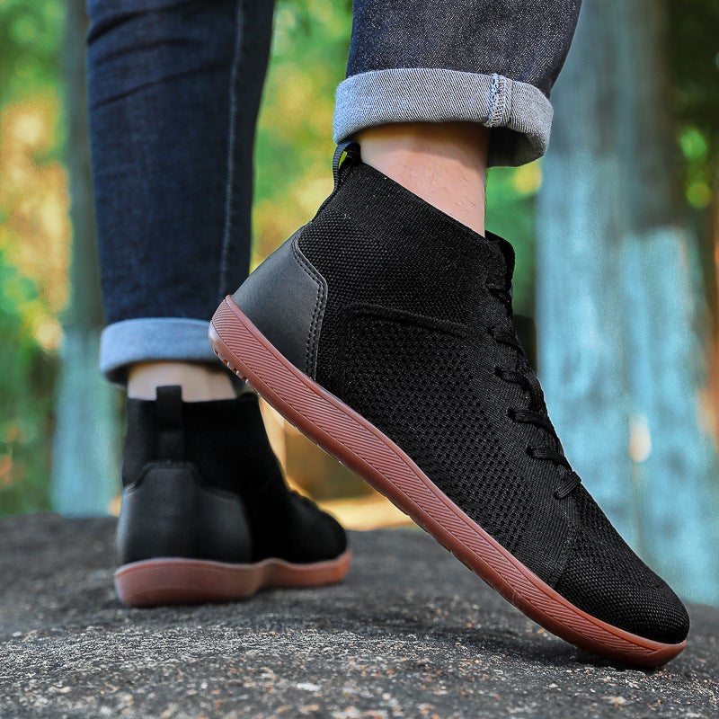 New High-Top Hiking Wide Shoes Breathable Non-Slip Wide-Head Barefoot Casual Shoes Fitness Shoes Yoga Shoes - Image 4